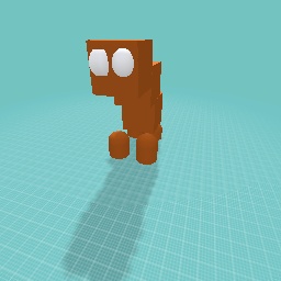 Abstract brown dog