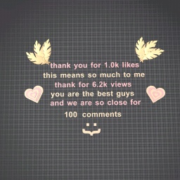 thank you guys or girls so muchhhhh :}