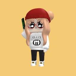Gucci girl with exclusive wickey buck