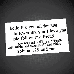 thx you all for 200 followrs