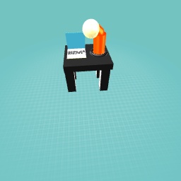 Gaming desk with laptop and lamp!!!