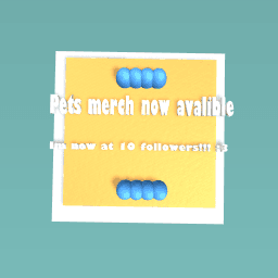 Now pets merch is avalibe by tomowrow