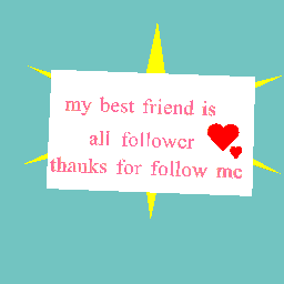 thank for my follower