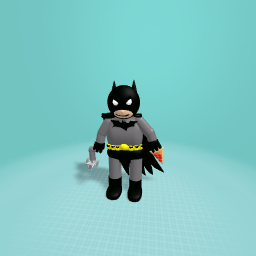 Batman eating pizza