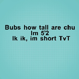 How tall are chu bubs??