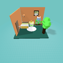 Bedroom in a mansion (ecofriendly)