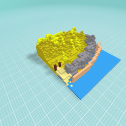 Sea wall rocks and sand dunes design