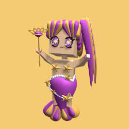 Goldy purple mermaid