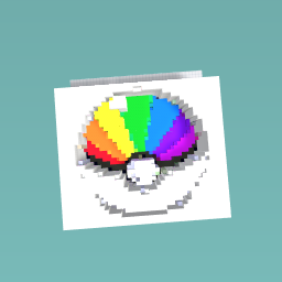Rainbow poke ball