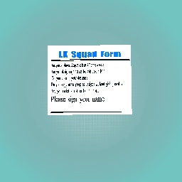 LK Squad Form