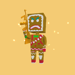 Gingerbread man from Fortnite