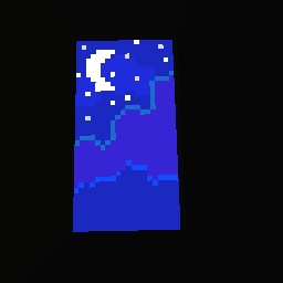 Night sky pixel art