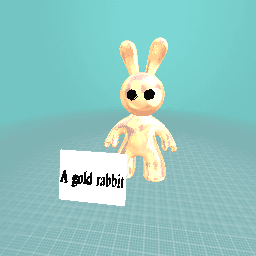 A gold rabbit