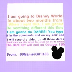 Disney World DARES