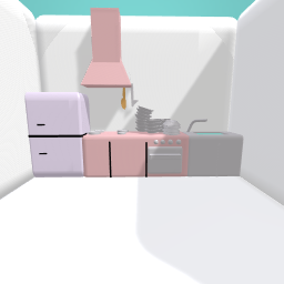 SMALL PINK KITCHEN