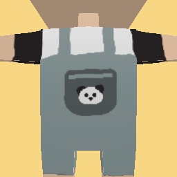 Panda Overalls Without Blush