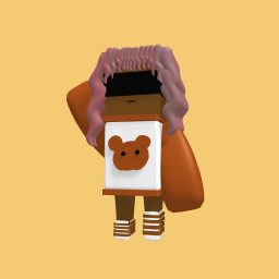 Teddy with mah mask on mah head