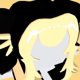 Cute girl | short hair blonde & black Hair