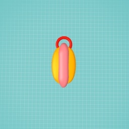 Hot dog keyring