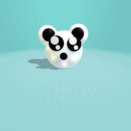 I tried to make a panda face hehe