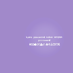 @Kyma password