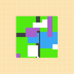 random block art
