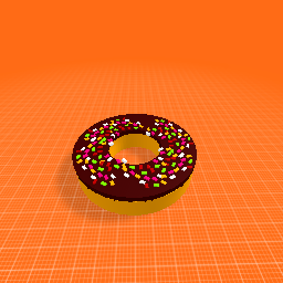 A chocolete donut
