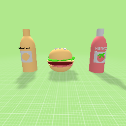 Burger & condiments