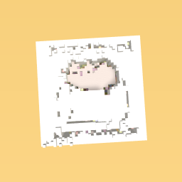 Pusheen on a marshmallow