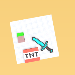 Sword and tnt