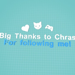Big thanks to Chras For following!