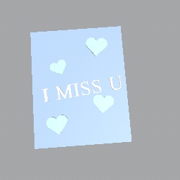 i miss you card to meh friend