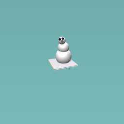 Surprised snowman