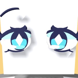 Stylized blue eyes