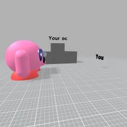 Add yourself and your oc rapping against kirby