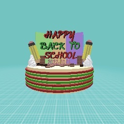 Back to school cake