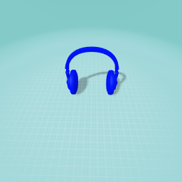 Blue headphones