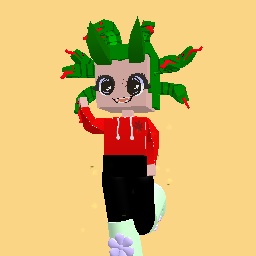 Freaky avatar with moving snake hair