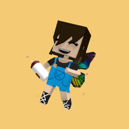 just a girl but with wings