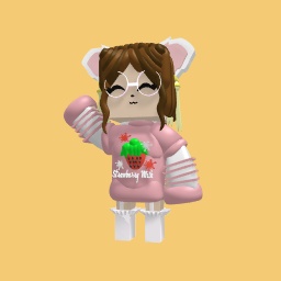 Cute wolf girl w/ pink hoodie(20 likes=FREE!)
