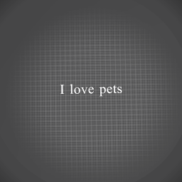 I love pet