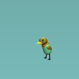 Bird with a lab coat.