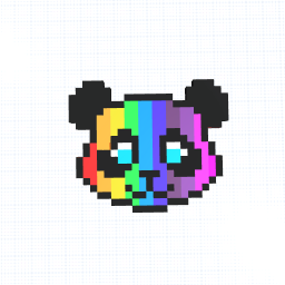 Kawaii Rainbow Panda