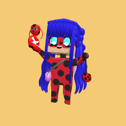 Ladybug with pink wings