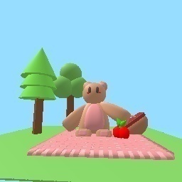 Teddy bear on a picnic