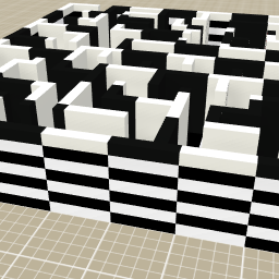 Checkers labyrinth
