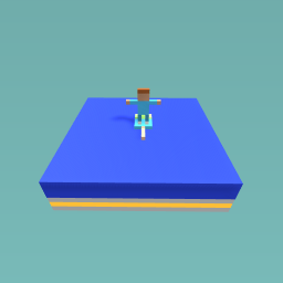 Man shows dominance to the world by T-Posing