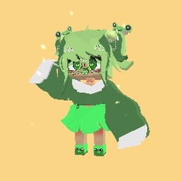 Green frog girl!!