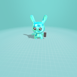 diamond toy bunny holding IPhone 12 pro max