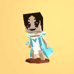 Blue brown hair princess